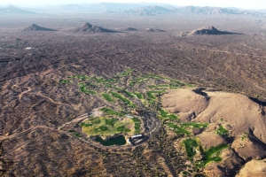 Golfing in the desert