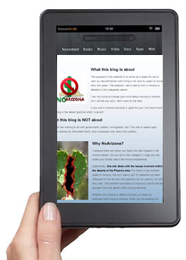 Download NoArizona articles and take them with you to go on your e-book reader!